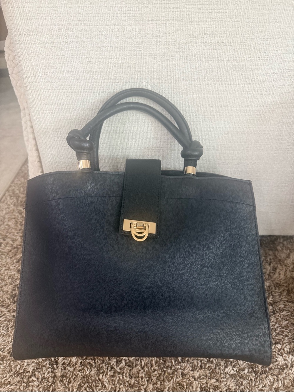Classic Black Top-Handle Satchel - Women's Bag